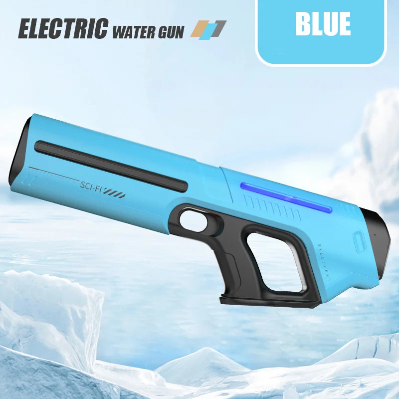 2025 New Automatic Water Absorbing Electric Water Gun Outdoor Beach Swimming Pool Entertainment Adults and Boy Kid Water Gun Toy