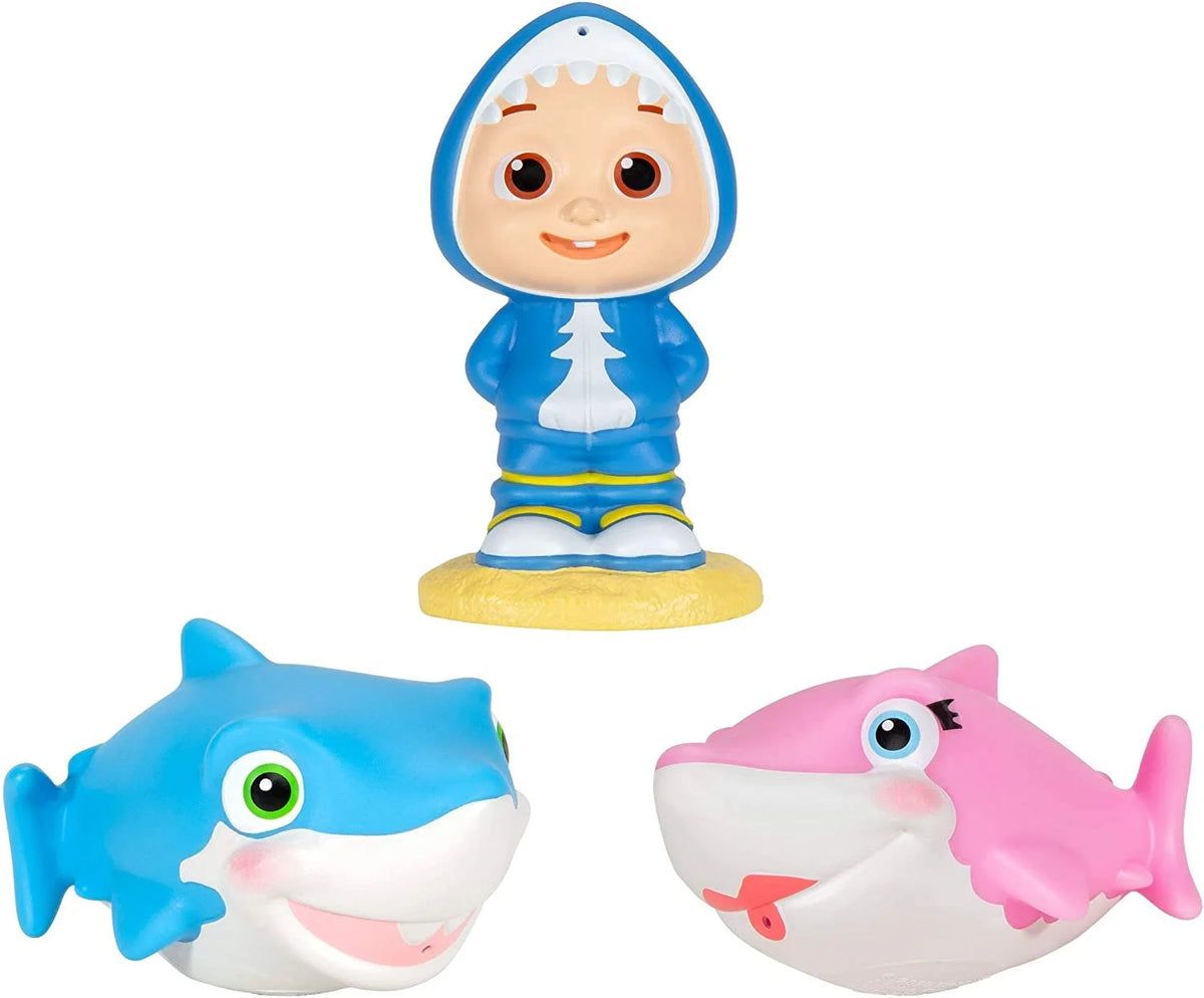 Bath Squirters JJ and Shark Toys - Set of 3