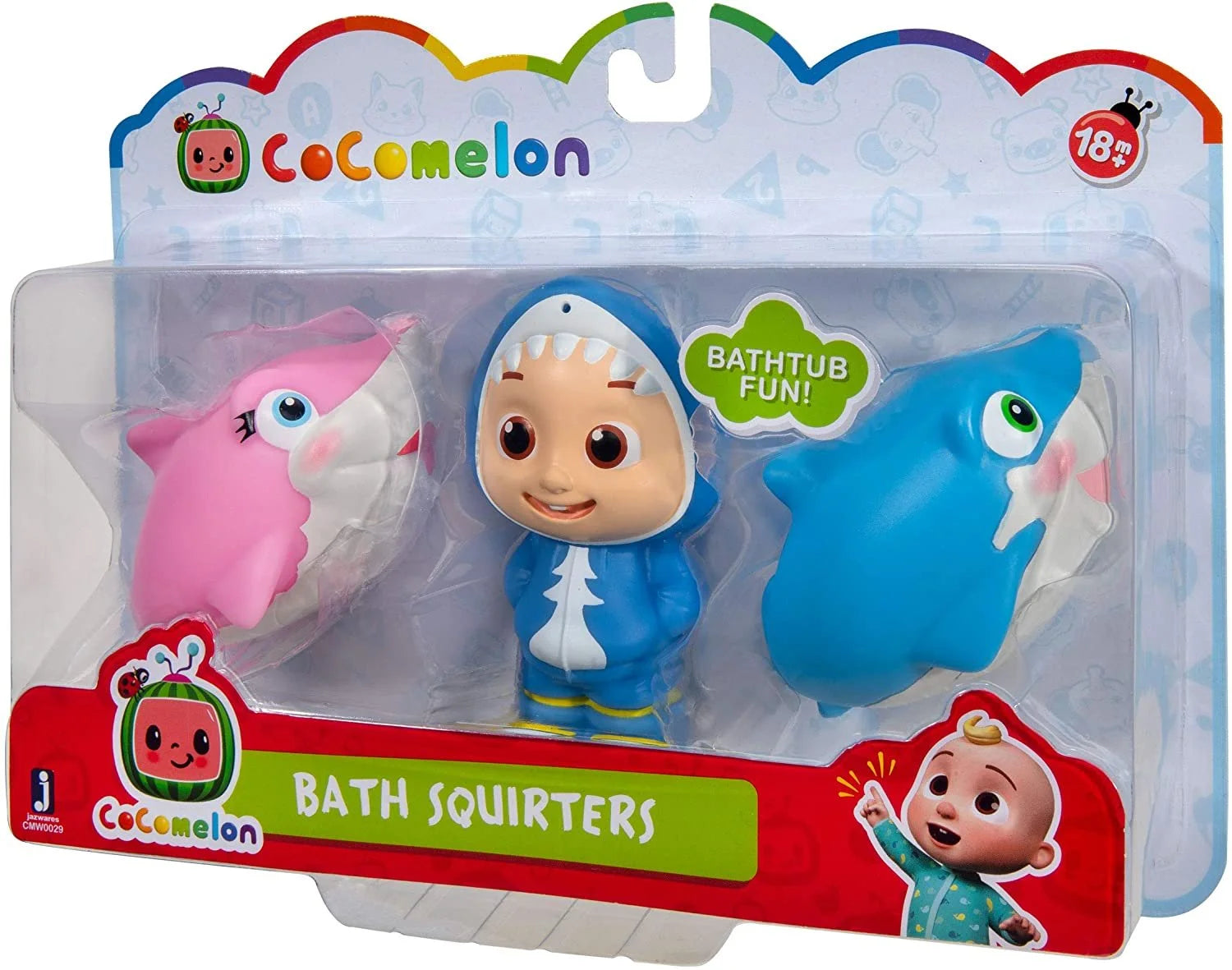 Bath Squirters JJ and Shark Toys - Set of 3
