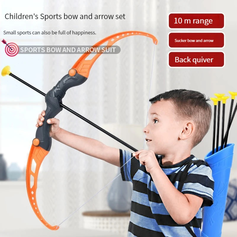 Bow and Arrow Toy Set for Children - Archery Practice Recurve Toy with Target